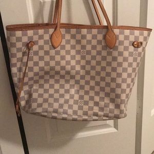 Authentic Louis Vuitton Damier Azur Neverfull MM
